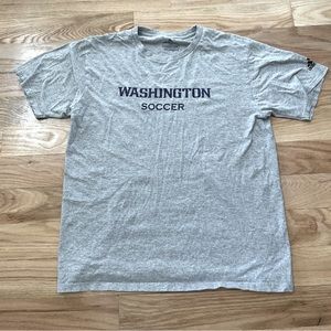 Adidas, “The- Go-To-Tee” shortsleeved grey T-shirt. Washington Soccer